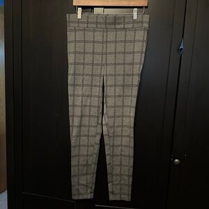 Stretch plaid dress pants